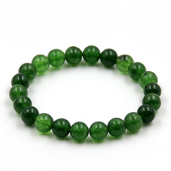 Green Jade Buddhist Prayer Bracelet
