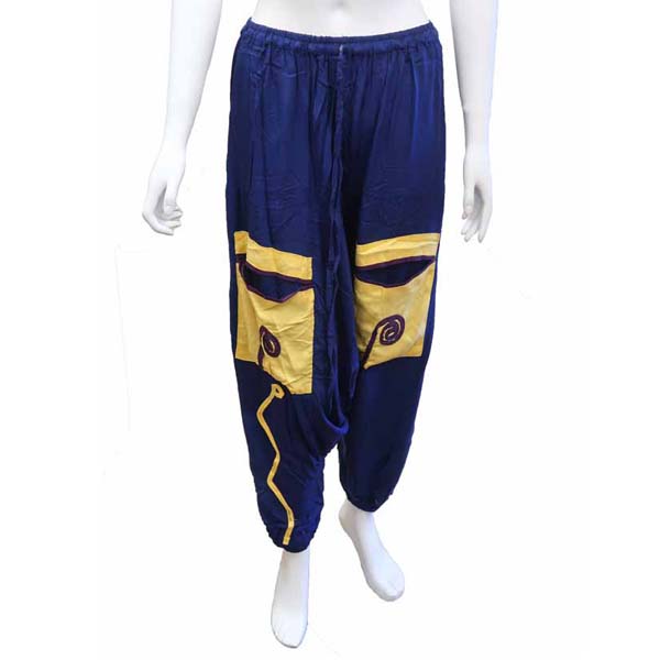 Indian Gypsy Harem Pants – Navy And Yellow