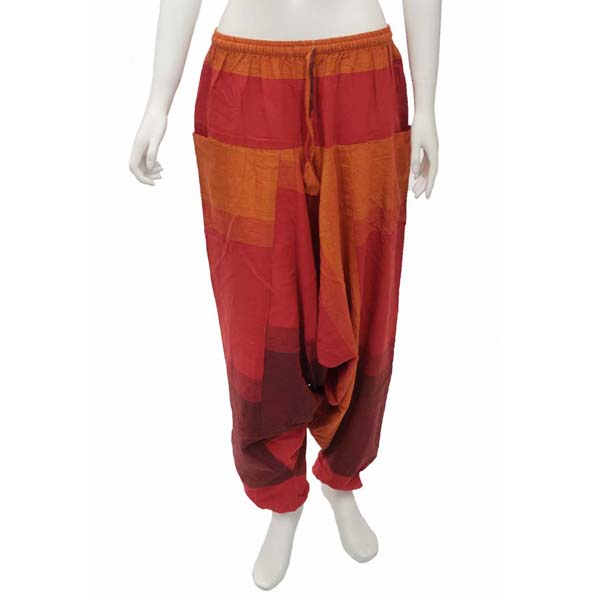 Nepalese Gypsy Harem Pants – Burgundy Fire