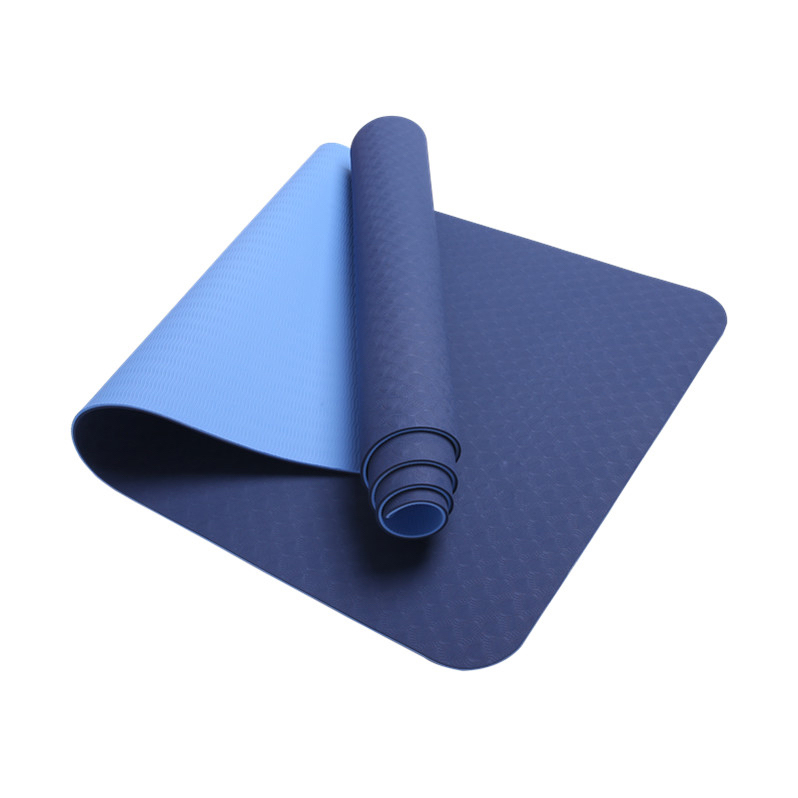 Eco sticky yoga mat – Dark blue/light blue