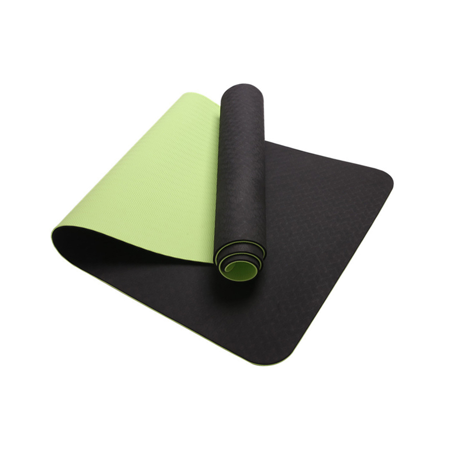 Eco sticky yoga mat – Dark green/lime