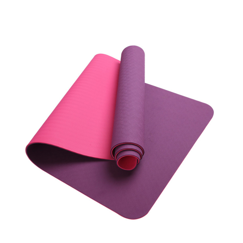 Eco sticky yoga mat – Violet / pink