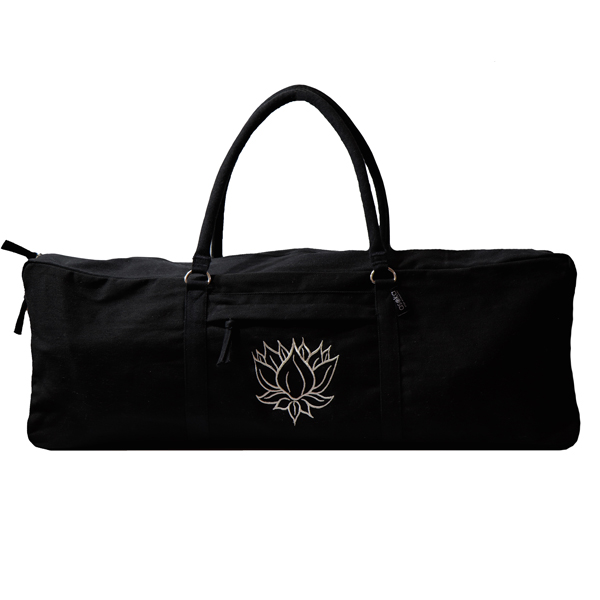 Black lotus yoga kit bag