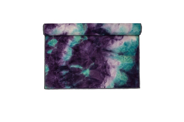 Non-Slip Tie Dye Yoga Towel – Purple