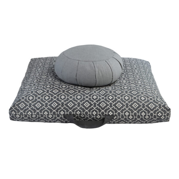 Zabuton Geo Grey 002
