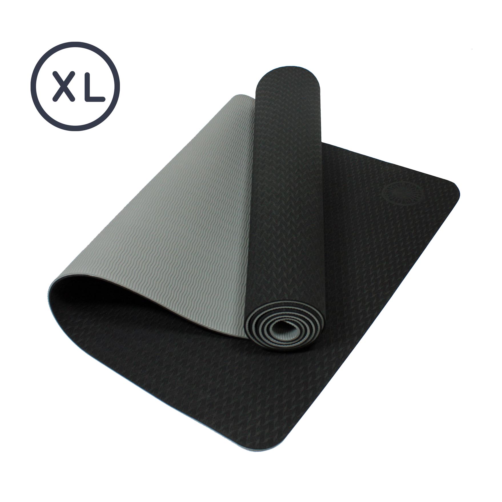 Eco Sticky Yoga Mat Black Grey