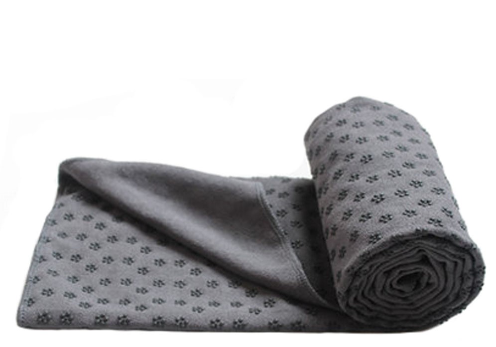 Grey Yoga Towel