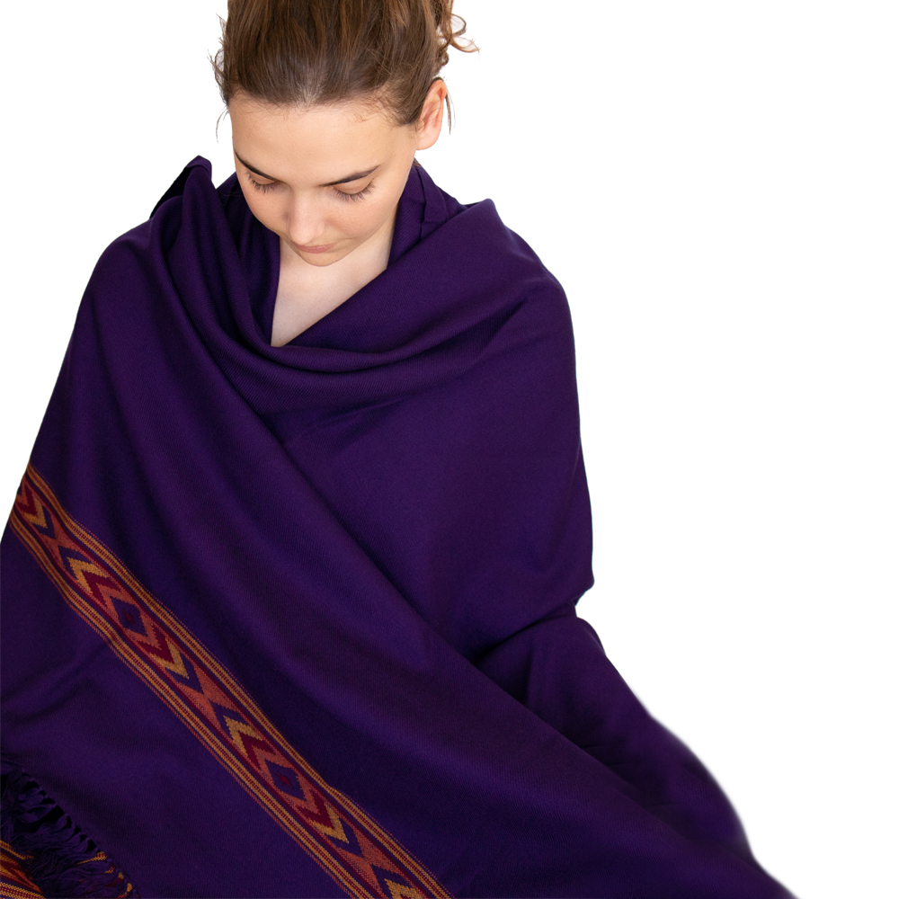 Meditation Shawl Purple Zen