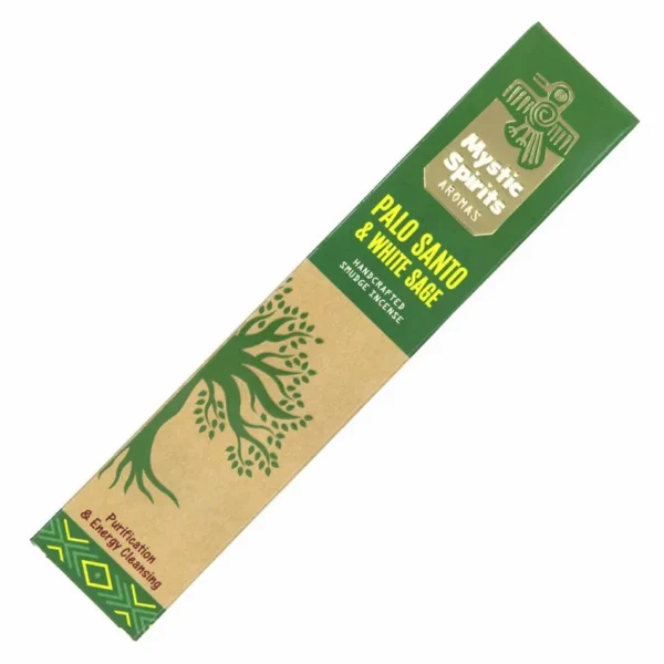 Mystic Spirits Aromas Handcrafted smudge incense- Palo Santo & White Sage