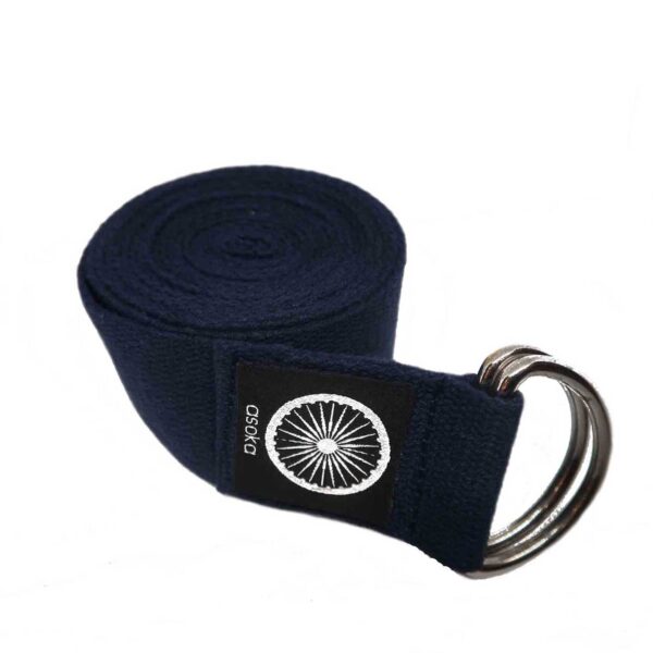 Cotton Yoga Strap – Navy